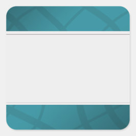 クリーンラベルの整理の装飾ティール（緑がかった色） スクエアシール