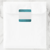 クリーンラベルの整理の装飾ティール(緑がかった色) スクエアシール (バッグ)