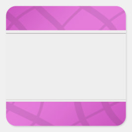 クリーンラベルを整理する装飾ピンク スクエアシール