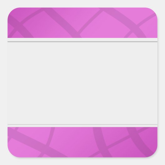 クリーンラベルを整理する装飾ピンク スクエアシール (正面)