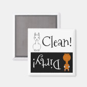 クリーンラマまたはダーティラマ食洗機 マグネット (正面/裏面)