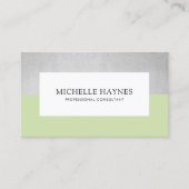 クリーンラモダンックスミニマルプロフェッショナルグリーン 名刺 (正面)