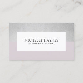 クリーンラモダンックスミニマルプロフェッショナルパープル 名刺