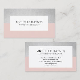 クリーンラモダンックスミニマルプロフェッショナルピンク 名刺