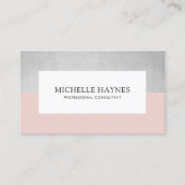クリーンラモダンックスミニマルプロフェッショナルピンク 名刺 (正面)