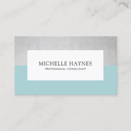 クリーンラモダンックスミニマルプロフェッショナルブルー 名刺