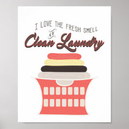 クリーンランドリーアートプリント – ランドリーウォールアート ポスター