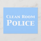クリーンルームの警察の贈り物 ポストカード (正面)