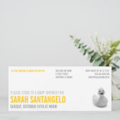 クリーンレモンキッチベビーシャワー招待状 招待状 (スタンド正面)