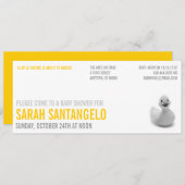 クリーンレモンキッチベビーシャワー招待状 招待状 (正面/裏面)