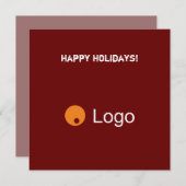 クリーン企業のボルドーQRコード シーズンカード (正面/裏面)