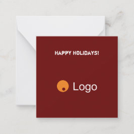 クリーン企業のボルドーQRコード ノートカード