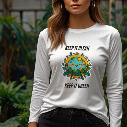 クリーン保でグリーン | レディースベーシックスウェットシャツ スウェットシャツ