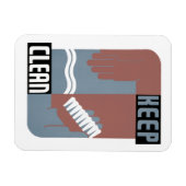 クリーン保 マグネット (横)