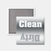 クリーン又はダーティ銀勾配食洗機磁石 マグネット (正面/裏面)