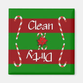 クリーン又は汚いキャンディーケーン食洗機磁石 マグネット (正面)