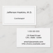 クリーン心臓科医名刺 名刺 (正面/裏面)