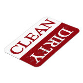 クリーン汚いマルーン食洗機 マグネット (左側)