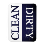 クリーン汚い藍染め食洗機 マグネット (縦)