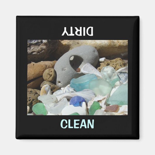 クリーン汚い食器洗浄機磁石食洗機カスタム マグネット (正面)