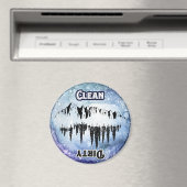 クリーン汚れたキッチン食洗機料理の山 マグネット (インサイチュ (食洗機))