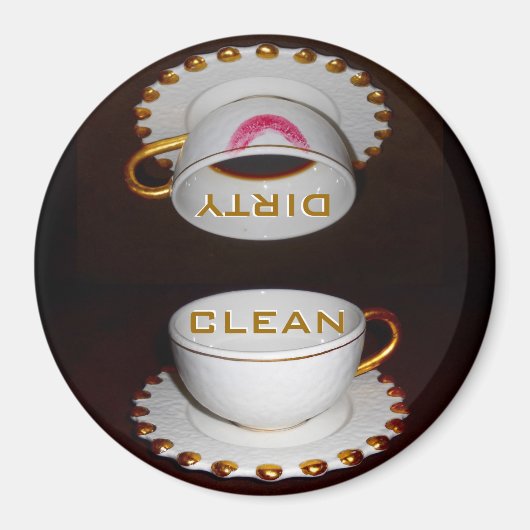 クリーン汚れた食洗機キッチン マグネット (正面)