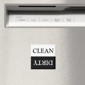 クリーン汚れた食洗機白黒キッモダンチン マグネット (インサイチュ (食洗機))
