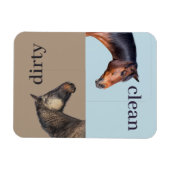 クリーン汚れた食洗機磁石馬 マグネット (横)