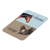 クリーン汚れた食洗機磁石馬 マグネット (左側)