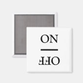 クリーン汚れオン、オフ食洗機洗濯白黒 マグネット (正面/裏面)