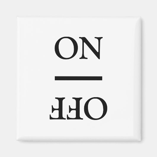 クリーン汚れオン、オフ食洗機洗濯白黒 マグネット (正面)