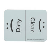 クリーン汚れマグネット – グレー – (スマイル/眉) マグネット (横)