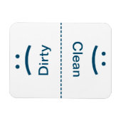 クリーン汚れマグネット – 青 – (スマイル/眉) マグネット (横)