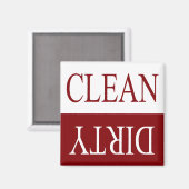 クリーン汚れマルーン食洗機磁石 マグネット (正面/裏面)