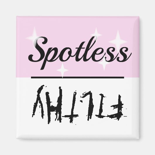 クリーン汚れ汚れ汚れ食洗機磁石 マグネット (正面)