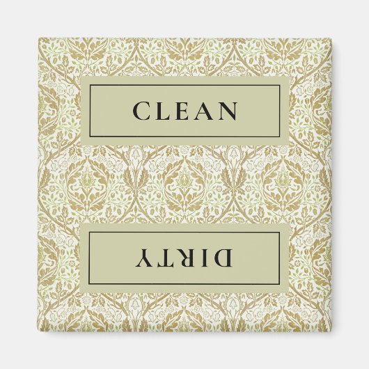 クリーン汚れ金ゴールドフローラ食洗機 マグネット (正面)