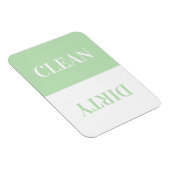 クリーン汚れ食洗機モダンミントミニマルマグネット マグネット (右側)