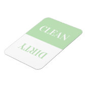 クリーン汚れ食洗機モダンミントミニマルマグネット マグネット (左側)