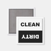 クリーン汚れ食洗機磁石標識 マグネット (正面/裏面)