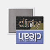 クリーン汚れ食洗機磁石 マグネット (正面/裏面)