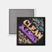 クリーン汚れ食洗機磁石 マグネット (正面/裏面)