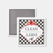 クリーン汚れ食洗機磁石 マグネット (正面/裏面)