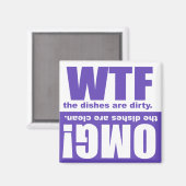 クリーン汚れ食洗機磁石 マグネット (正面/裏面)