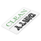 クリーン汚れ食洗機衣類乾燥装数々の置 マグネット (左側)