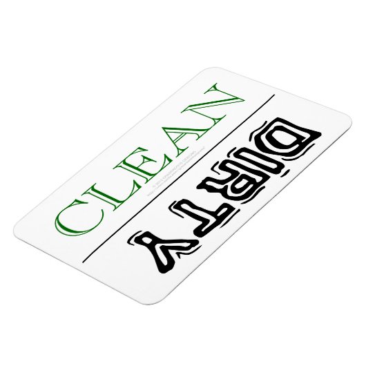 クリーン汚れ食洗機衣類乾燥装数々の置 マグネット (左側)