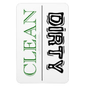 クリーン汚れ食洗機衣類乾燥装数々の置 マグネット (縦)