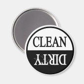 クリーン汚れ黒のラウンド食洗機磁石 マグネット (正面/裏面)