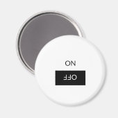 クリーン汚れ、オンオフ食洗機洗濯白黒 マグネット (正面/裏面)