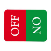 クリーン汚れ、オン、オフ、食洗機洗濯は緑の赤 マグネット (横)