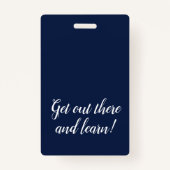 クリーン海軍ホームスクール学生IDバッジ バッジ (裏面)